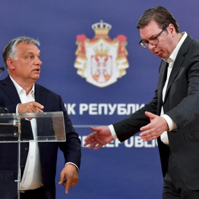 Mađarski premijer Viktor Orban i srpski predsjednik Aleksandar Vučić