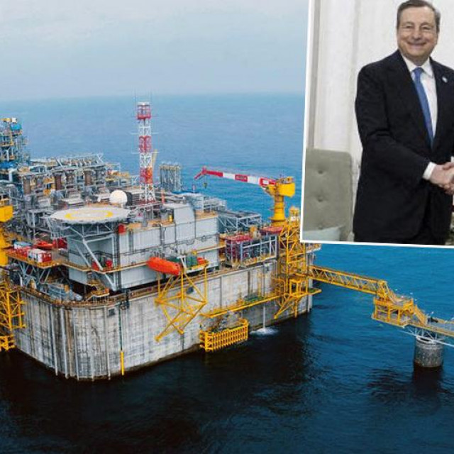 Adriatic LNG Terminal, talijanski premijer Mario Draghi i predsjednik Alžira Abdelmadjid Tebboune