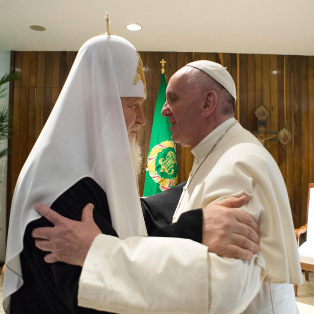 &lt;p&gt;Papa Franjo i patrijarh Kiril 2016.&lt;/p&gt;