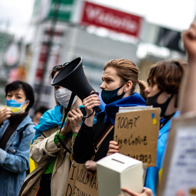 &lt;p&gt;Prosvjed podrške Ukrajini u tokijskoj gradskoj četvrti Shinjuku&lt;/p&gt;