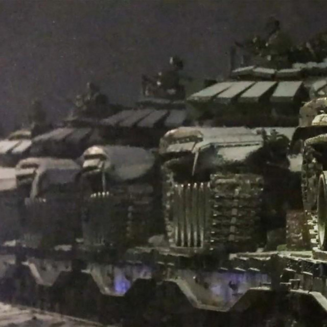 &lt;p&gt;Ruski tenkovi na putu za Bjelorusiju prije početka invazije na Ukrajinu&lt;/p&gt;