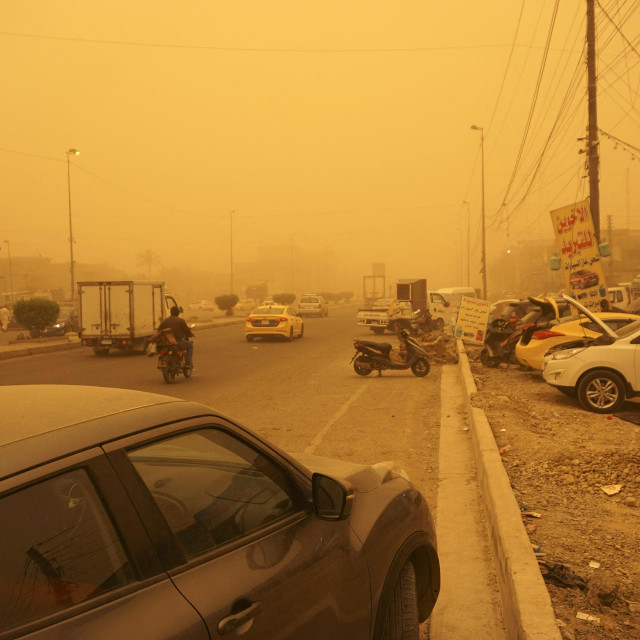 Pješčana oluja u Bagdadu, svibanj, 2022.