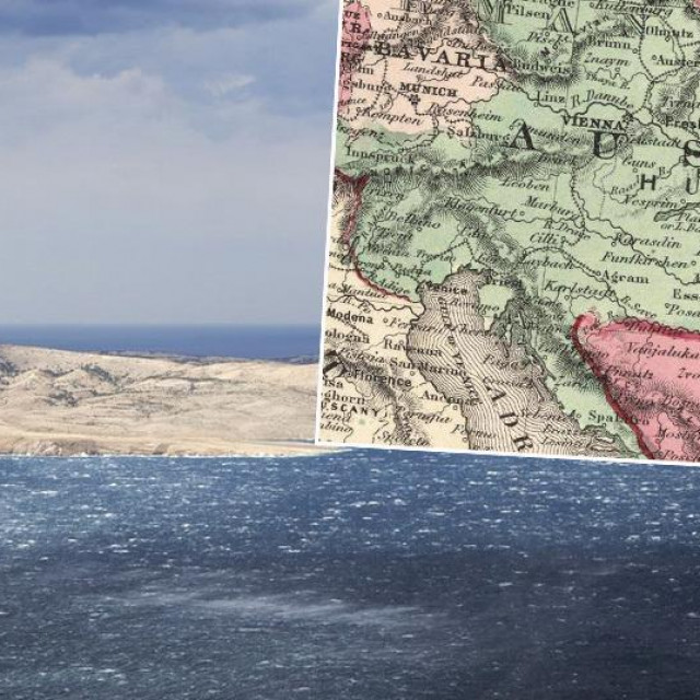 &lt;p&gt;Prizor hrvatske obale i karta Austro-Ugarske iz prve polovice 19. stoljeća&lt;/p&gt;
