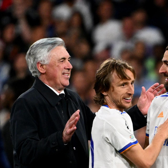&lt;p&gt;Ancelotti, Modrić i Karim Benzema&lt;/p&gt;