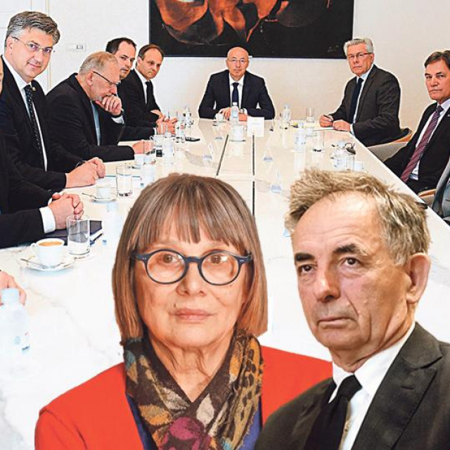 &lt;p&gt;Premijer Plenković s pilotima koje Srbija optužuje za ratni zločin u Oluji 1995.; Milorad Pupovac, šef SDSS-a i HDZ-ov koalicijski partner (dolje desno); Nataša Kandić, izvršna direktorica Fonda za humanitarno pravo iz Srbije (dolje lijevo)&lt;/p&gt;