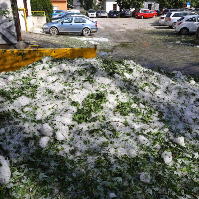 &lt;p&gt;Ostaci leda nakon nevremena u Kumrovcu&lt;/p&gt;