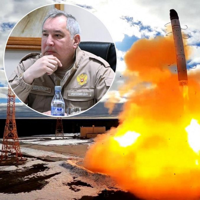 &lt;p&gt;testiranje balističke rakete &amp;#39;Sarmat&amp;#39;; Dmitrij Rogozin, direktor Roskosmosa (u krugu)&lt;/p&gt;