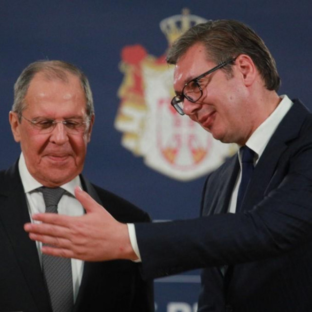 Aleksandar Vučić i Sergej Lavrov