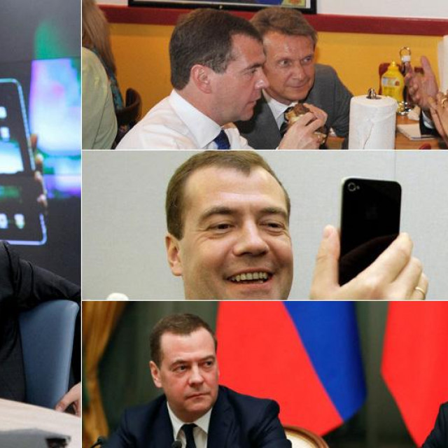 &lt;p&gt;Dmitrij Medvedev u društvu Baracka Obame, Stevea Jobsa i Vladimira Putina&lt;/p&gt;