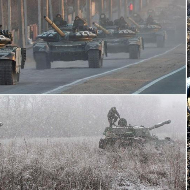 &lt;p&gt;Ruski tenkovi, ukrajinska oklopna vozila i ukrajinski vojnik s protutenkovskim oružjem&lt;/p&gt;