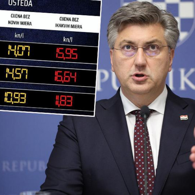 &lt;p&gt;Andrej Plenković i tablica s cijenama goriva&lt;/p&gt;