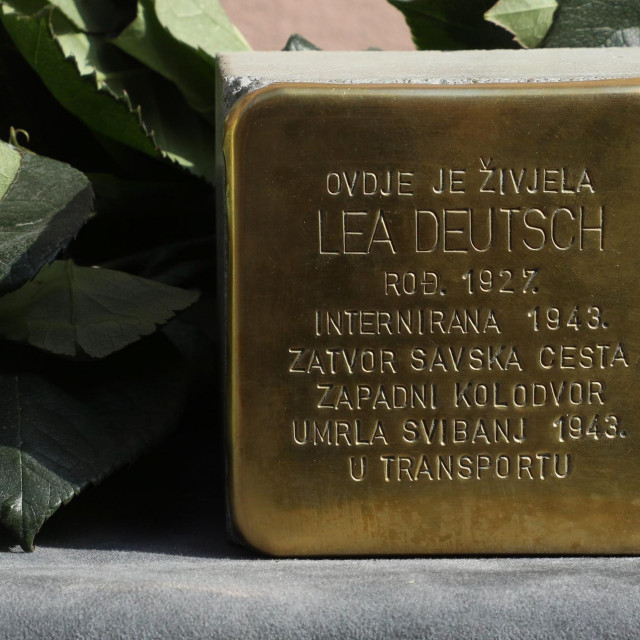 &lt;p&gt;Kamen spoticanja u sjećanje na zagrebačku židovsku djevojčicu Leu Deutsch&lt;/p&gt;