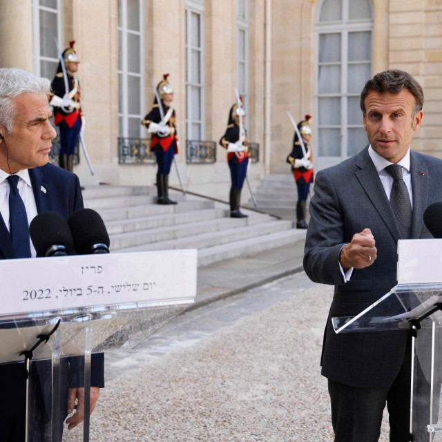&lt;p&gt;Emmanuel Macron i Yair Lapid&lt;/p&gt;