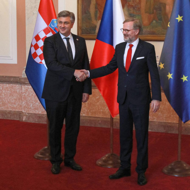&lt;p&gt;Andrej Plenković i češki premijer Petr Fiala&lt;/p&gt;