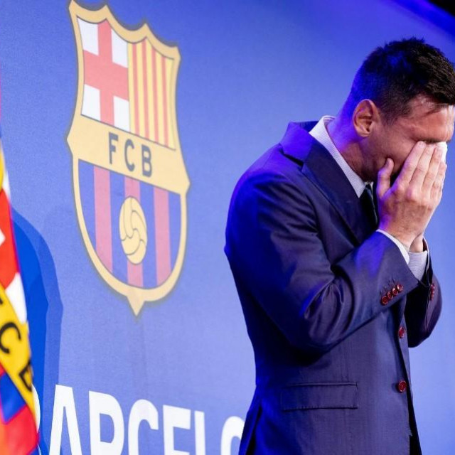 &lt;p&gt;Messi na odlasku iz Barcelone&lt;/p&gt;