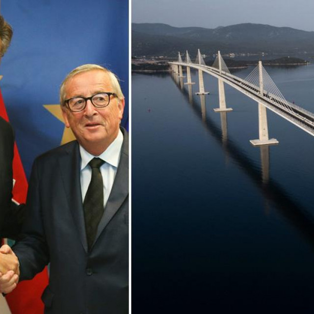 &lt;p&gt;Andrej Plenković i Jean-Claude Juncker te Pelješki most&lt;/p&gt;