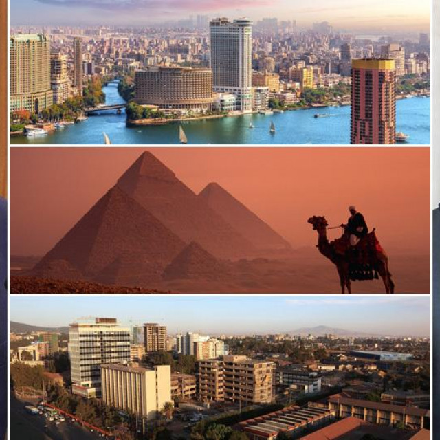 &lt;p&gt;Sergej Lavrov, panorama Kaira, piramide u Gizi, panorama Adis Abebe i Emmanuel Macron&lt;/p&gt;