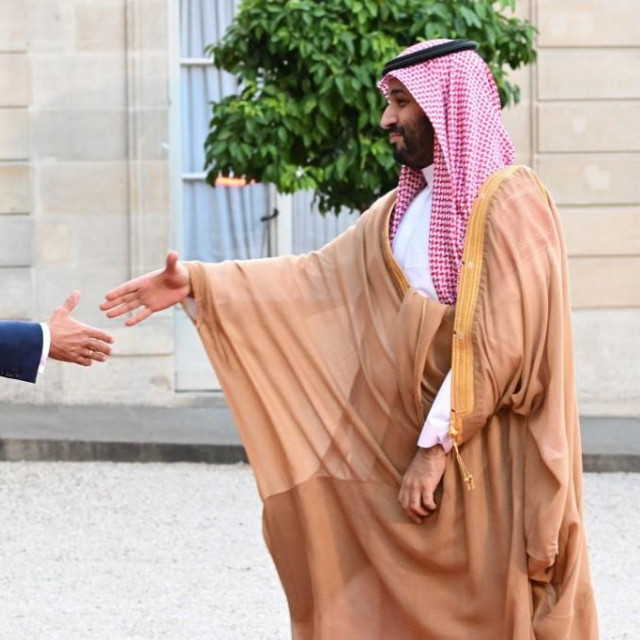&lt;p&gt;Emmanuel Macron i Mohamed bin Salman&lt;/p&gt;