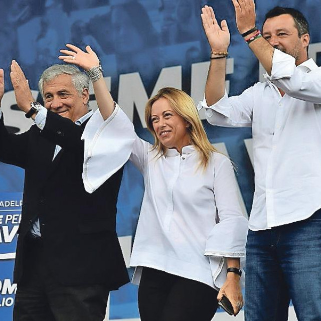 &lt;p&gt;Antonio Tajani, Giorgia Meloni i Matteo Salvini&lt;/p&gt;
