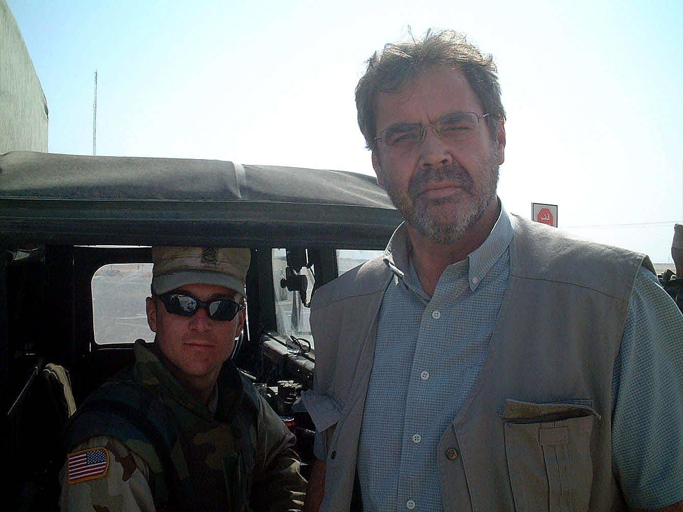 Antun Masle s američkim vojnikom u Iraku