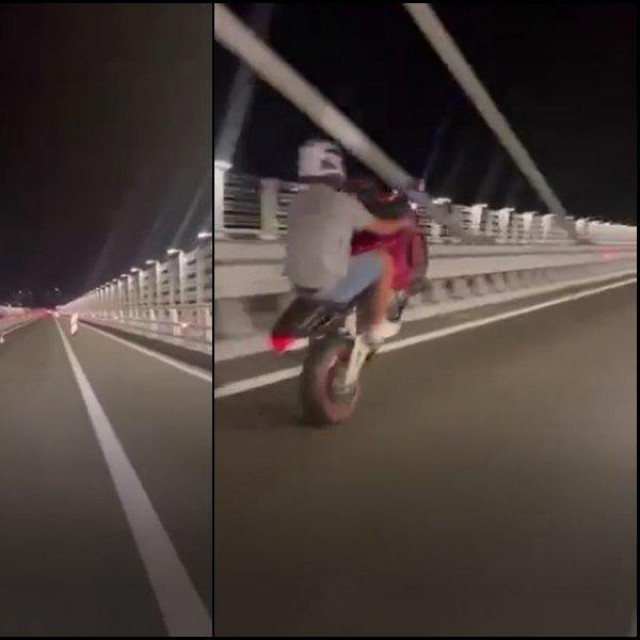 &lt;p&gt;divljanje motociklista na Pelješkom mostu&lt;/p&gt;