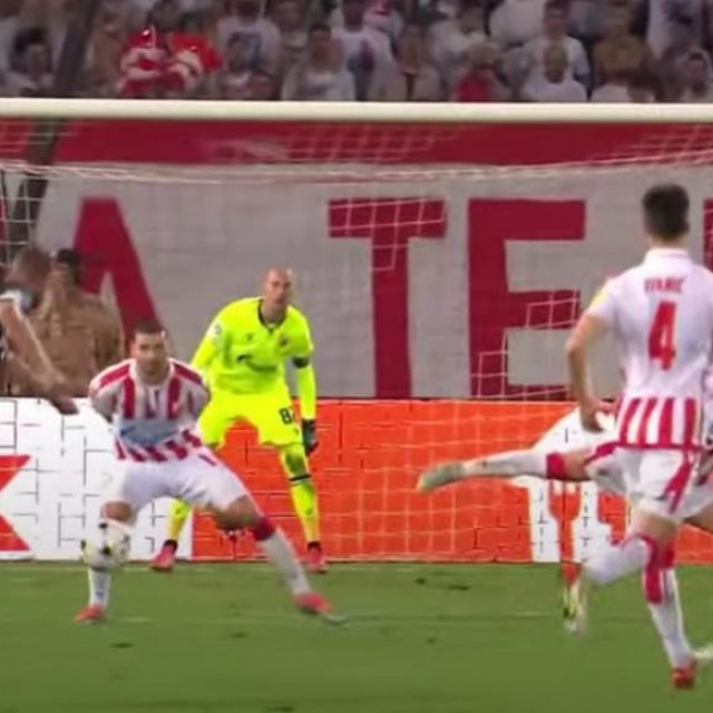 Crvena zvezda prima prvi gol od Maccabija