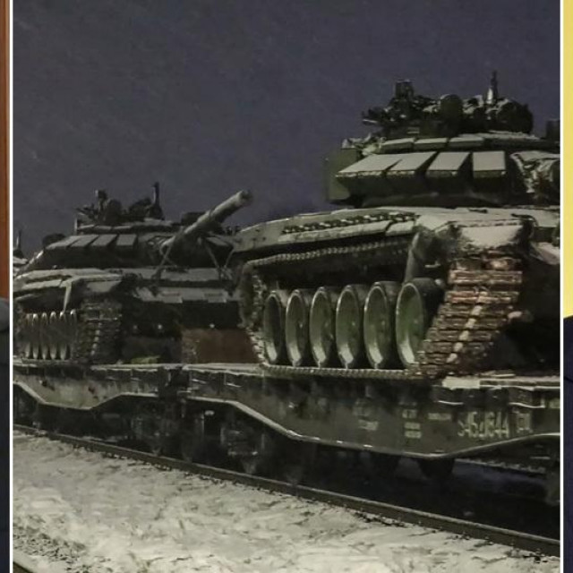 Vladimir Putin, ruski tenkovi i Volodimir Zelenski