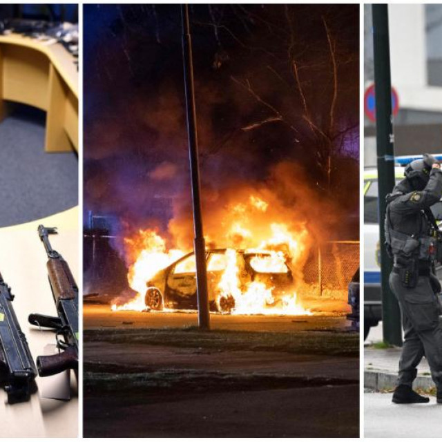 &lt;p&gt;Zapljena oružja u Malmöu/ zapaljeni automobili u Malmöu/ duge cijevi na ulicama istog grada&lt;/p&gt;