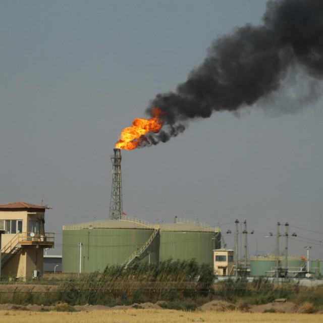 Ilustracija, plinsko polje tvrtke PetroChina u Iraku