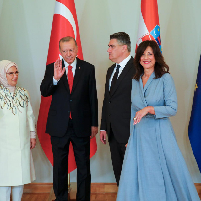 &lt;p&gt;Emine Erdogan, Recep Tayyip Erdogan, Zoran Milanović i Sanja Musić Milanović&lt;/p&gt;