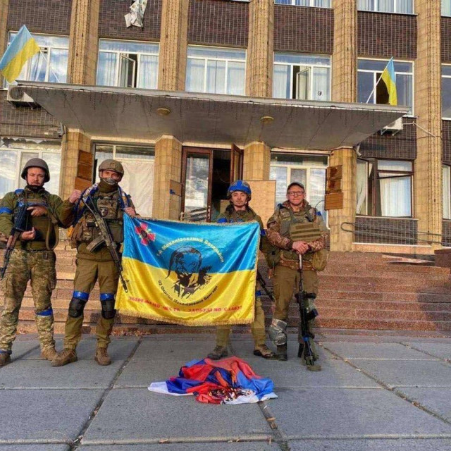 &lt;p&gt;ukrajinski vojnici u Kupjansku&lt;/p&gt;