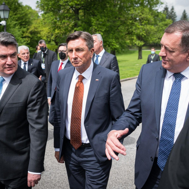 Zoran Milanović, Borut Pahor i Milorad Dodik