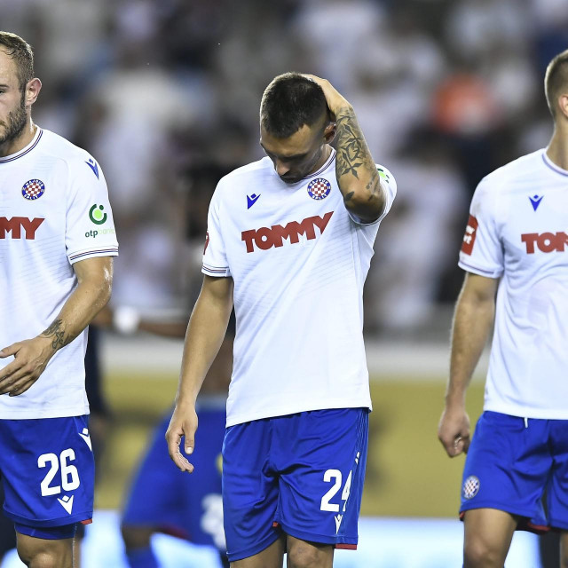 &lt;p&gt;Gergo Lovrencsics, Dino Mikanović i Jan Mlakar (kadar s utakmice Hajduk - Villarreal)&lt;/p&gt;