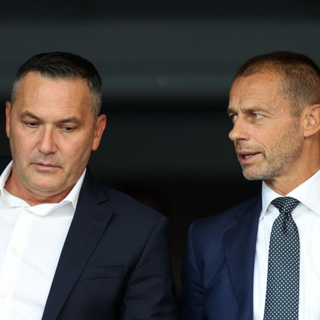 &lt;p&gt;Predsjednik UEFA-e Aleksander Čeferin i predsjednik HNS-a Marijan Kustić&lt;/p&gt;