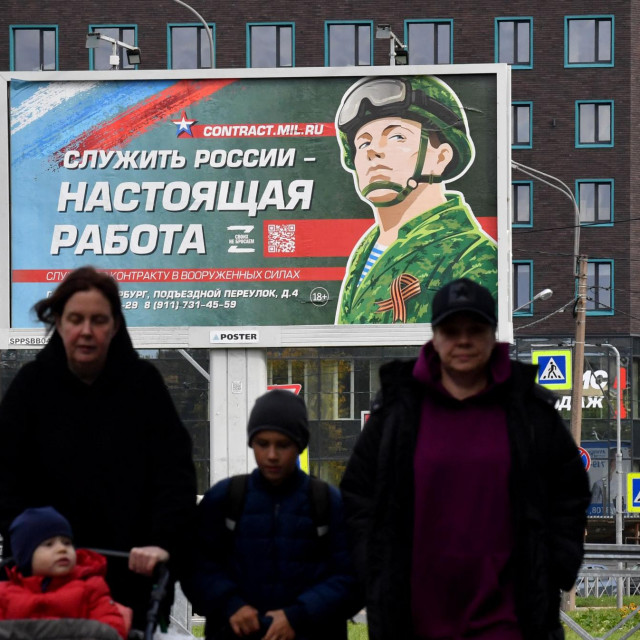 &lt;p&gt;Plakat kojim Rusi žele privući rezerviste: ‘Služenje Rusiji je pravi posao‘&lt;/p&gt;