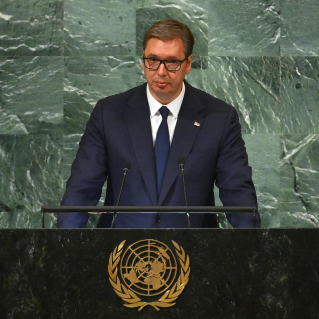 &lt;p&gt;Aleksandar Vučić za govornicom Ujedinjenih naroda&lt;/p&gt;