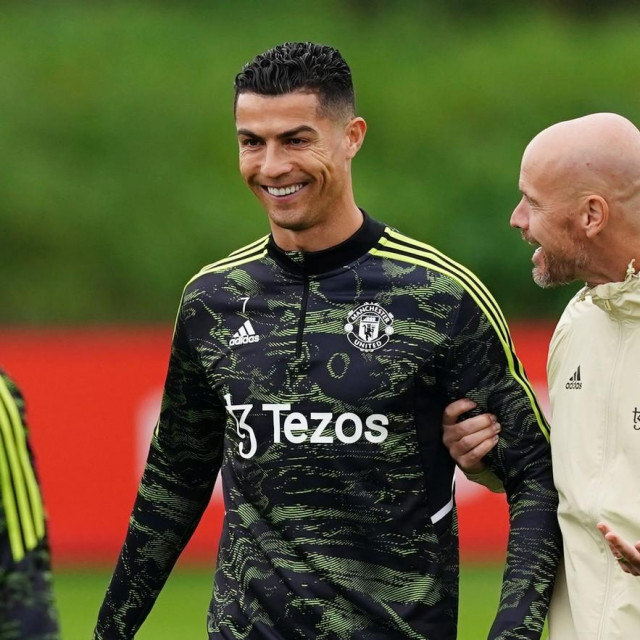 &lt;p&gt;Cristiano Ronaldo i trener Uniteda Erik ten Hag&lt;/p&gt;