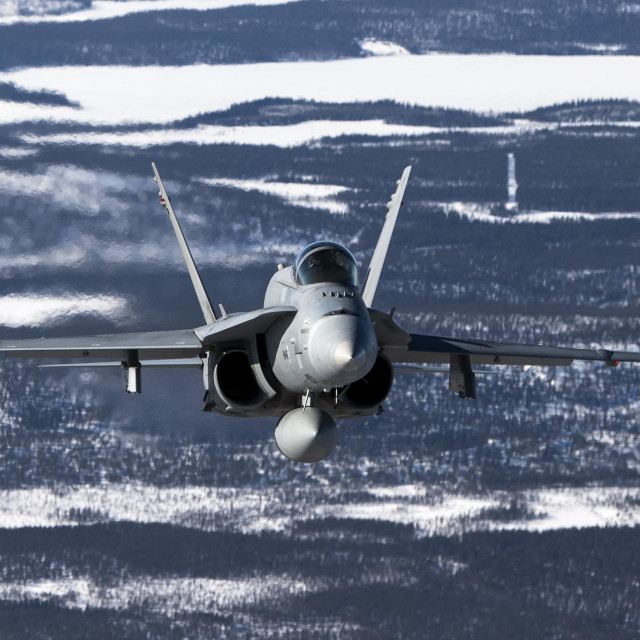 &lt;p&gt;Finski borbeni zrakoplov F/A-18 Hornet&lt;/p&gt;