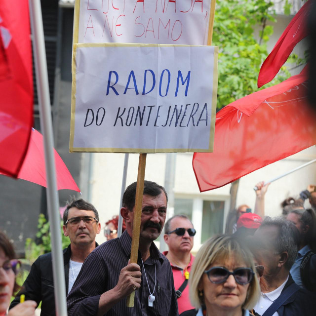 &lt;p&gt;Savez samostalnih sindikata Hrvatske (SSSH) u povorci koja se održala na Međunarodni praznik rada&lt;/p&gt;