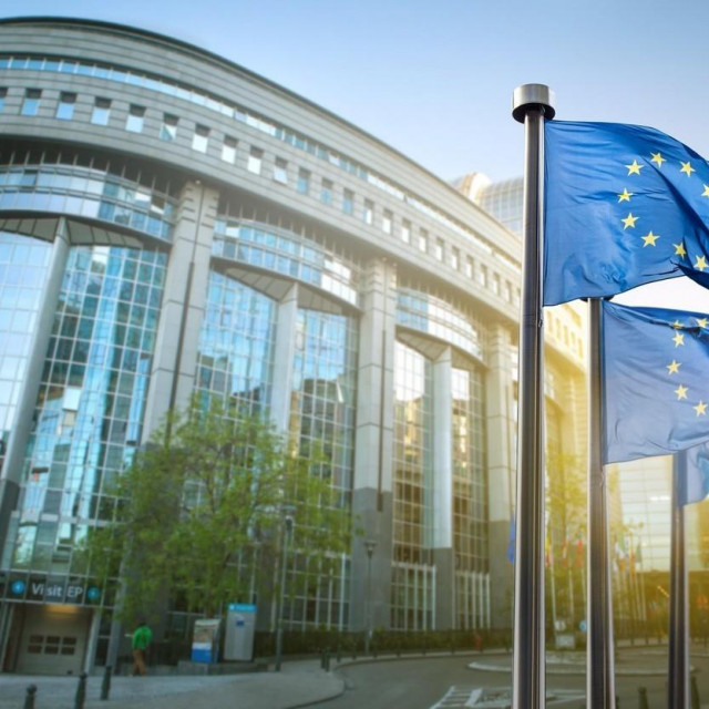 &lt;p&gt;Zastave EU u Bruxellesu&lt;/p&gt;