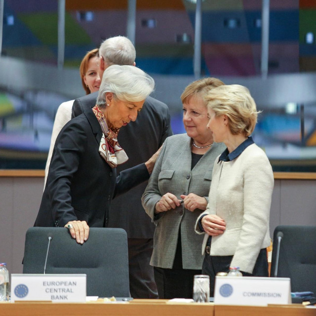 &lt;p&gt;Christine Lagarde, predsjednica Europske središnje banke, Angela Merkel, bivša premijerka Njemačke i Ursula von der Leyen, predsjednica Europske komisije &lt;/p&gt;