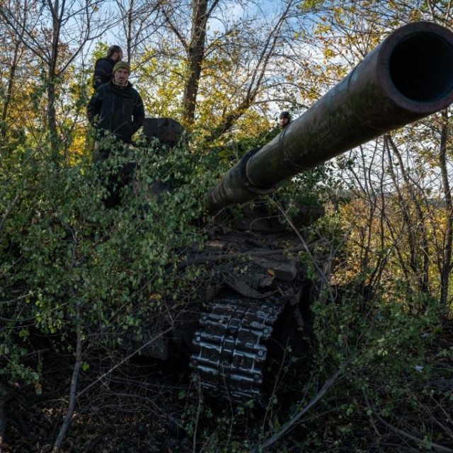 Ukrajinski tenk u Bakhmutu