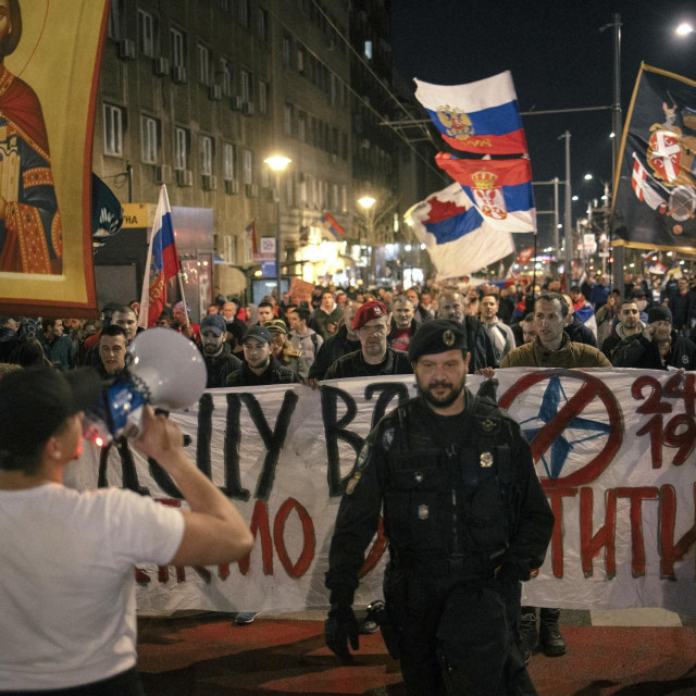 &lt;p&gt;Okupljanje u znak potpore ruske invazije na Ukrajinu u Beogradu, arhivska snimka&lt;/p&gt;