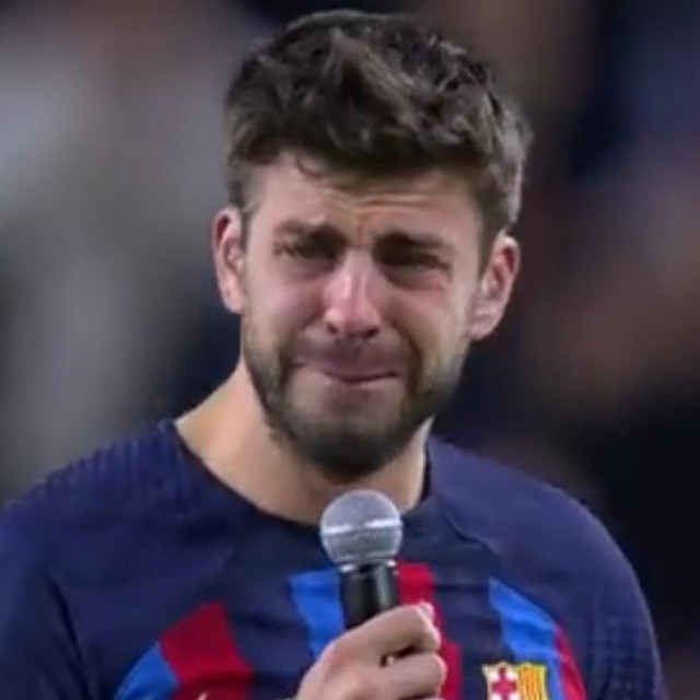 &lt;p&gt;Gerard Pique, suze na oproštaju od Camp Noua&lt;/p&gt;