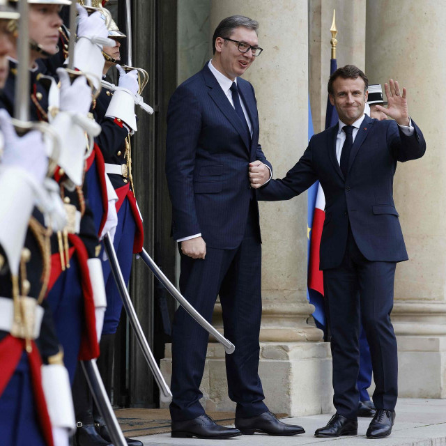 &lt;p&gt;Aleksandar Vučić i Emmanuel Macron&lt;/p&gt;