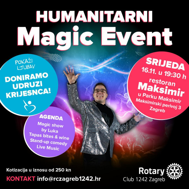 &lt;p&gt;Rotary Klub 1242 Zagreb organizira humanitarnu večer&lt;/p&gt;
