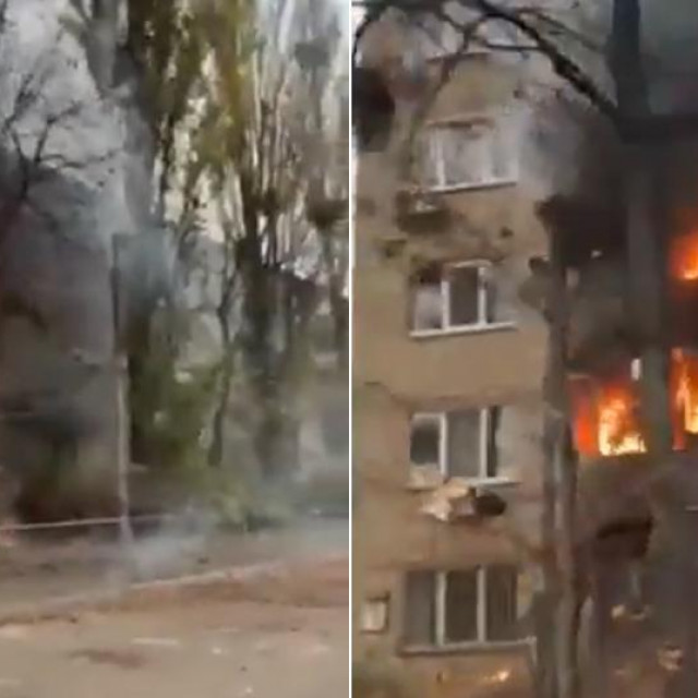 &lt;p&gt;Zgrade u Kijevu u plamenu&lt;/p&gt;