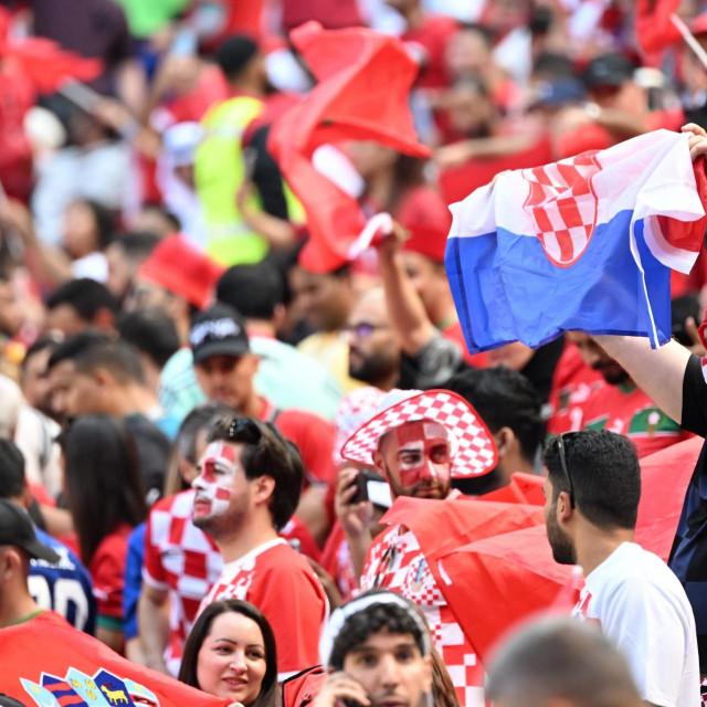 &lt;p&gt;Hrvatski navijači tijekom dvoboja s Marokom&lt;/p&gt;