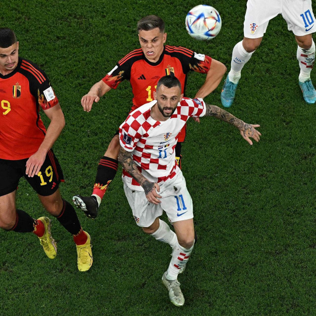 &lt;p&gt;Marcelo Brozović u dvoboju protiv belgijskih igrača&lt;/p&gt;