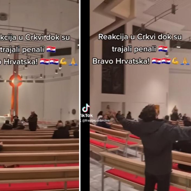 &lt;p&gt;Slavlje hrvatskih navijača u crkvi u Njemačkoj&lt;/p&gt;